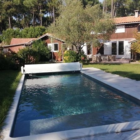 Maison Familiale En Bois Avec Piscine, Proche Du Bassin Гюжан-Местрас Екстер'єр фото