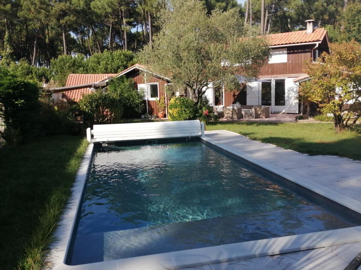 Maison Familiale En Bois Avec Piscine, Proche Du Bassin Гюжан-Местрас Екстер'єр фото